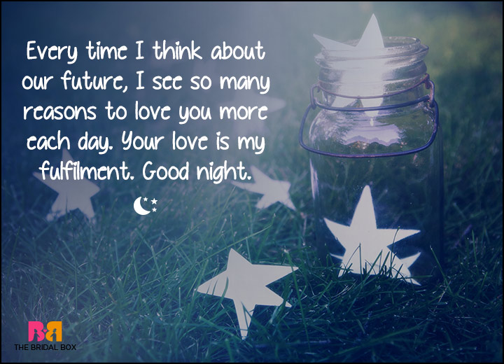 Good Night Love SMS - Your Love Is My Fulfillment