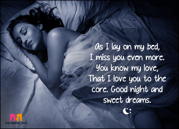 Good Night Love SMS - As I Lay On My Bed