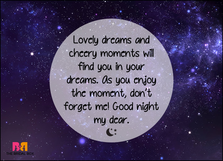 Good Night Love SMS - Cheery Moments Will Find You