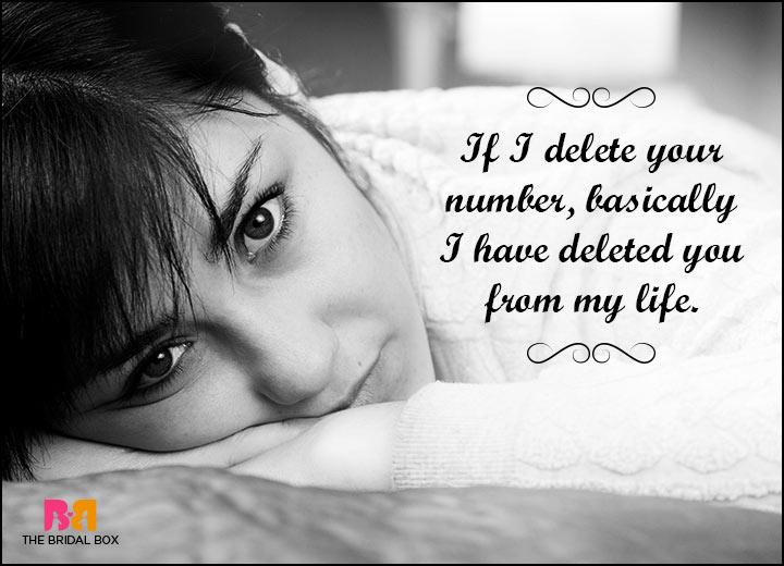 Hate Love Quotes - If I Delete Your Number