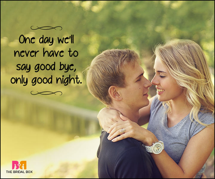 Heart Touching Love Quotes - Only Good Night