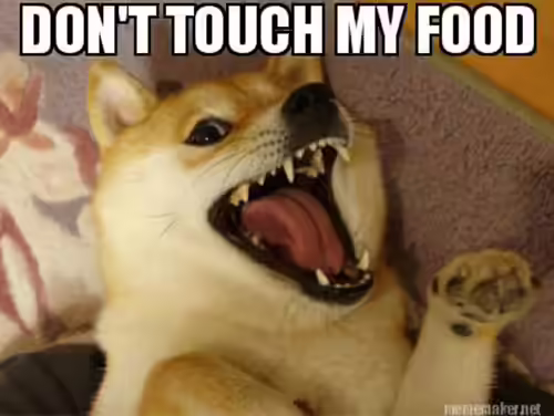 If somebody tries to eat your food If somebody tries to eat your food
