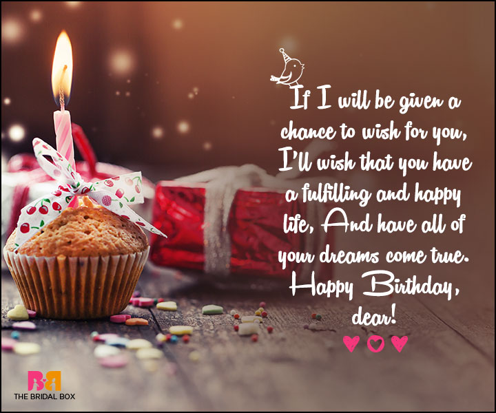 Love Birthday Messages - May All Your Dreams Come True