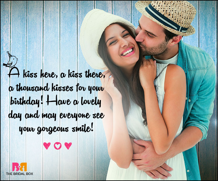 Love Birthday Messages - A Thousand Kisses