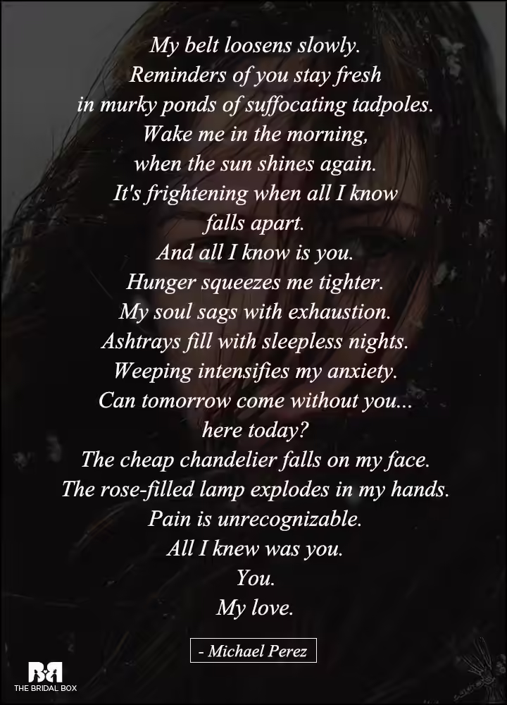 Love Failure Poems - My Love Left On A Saturday Love Failure Poems - My Love Left On A Saturday