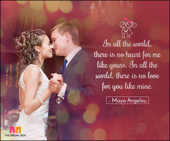 Love Marriage Quotes - In All The World