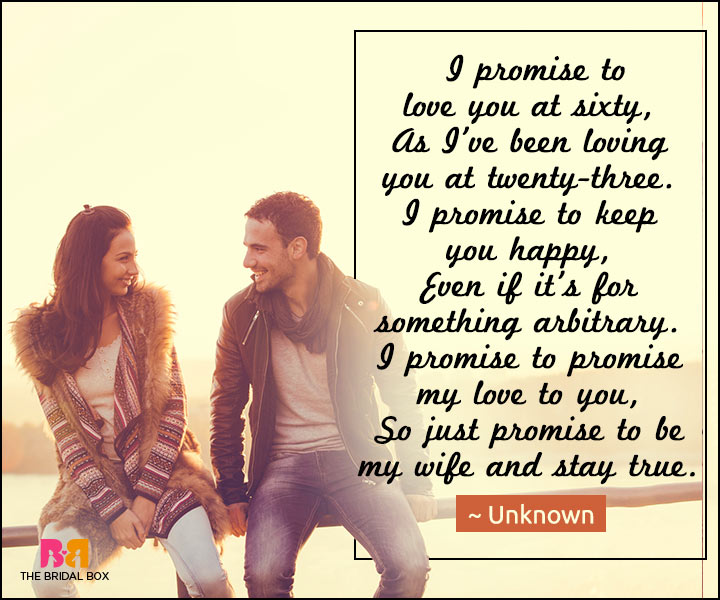 Love Poems For Wife - I Promise