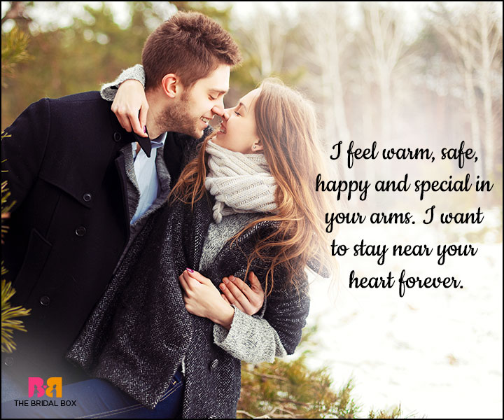 Love SMS For Girlfriend - Warm, Safe, Happy And Special