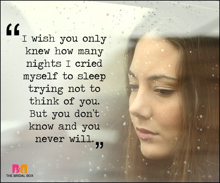 Painful Love Quotes - I Wish You Only Knew