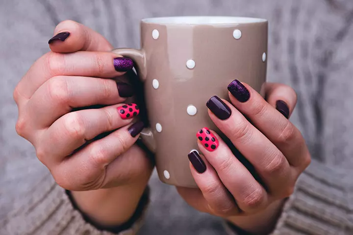 Polka Dots Nail Art