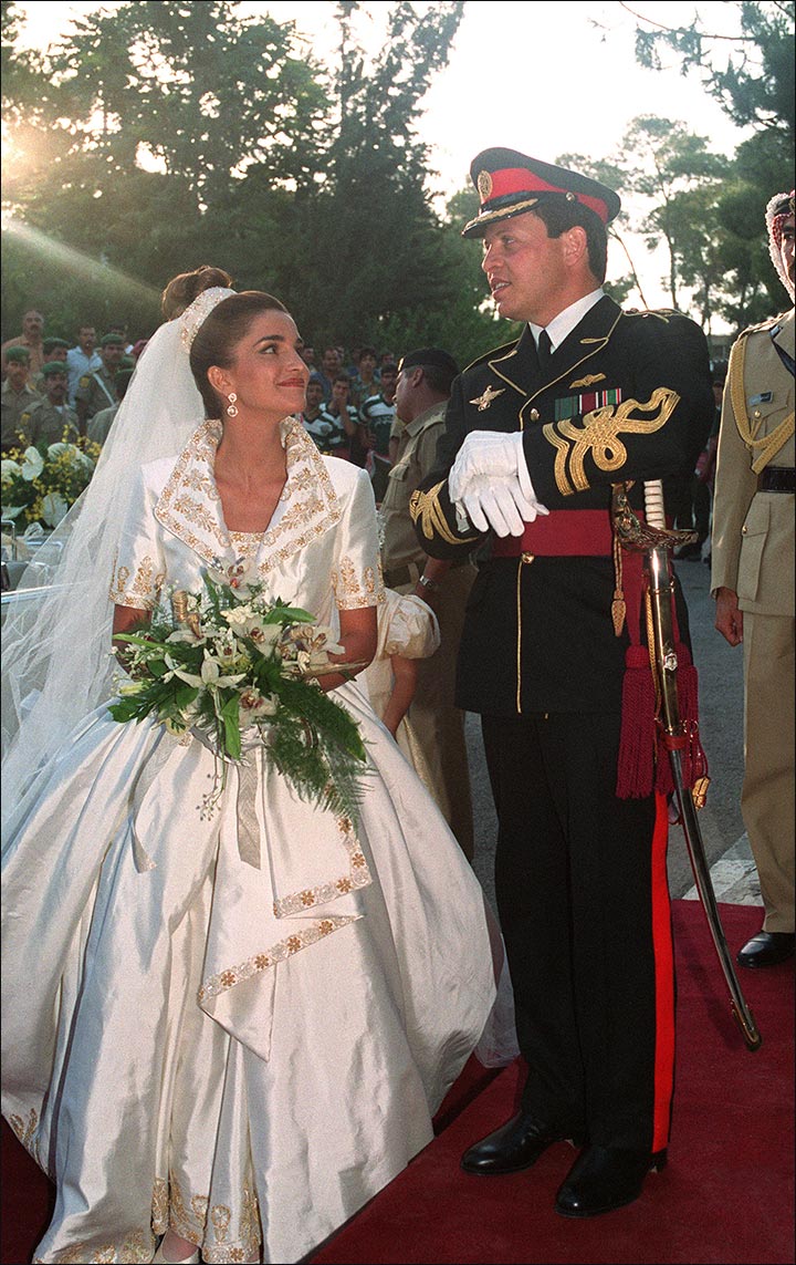 Royal Wedding Dresses - Prince Abdullah And Queen Rania