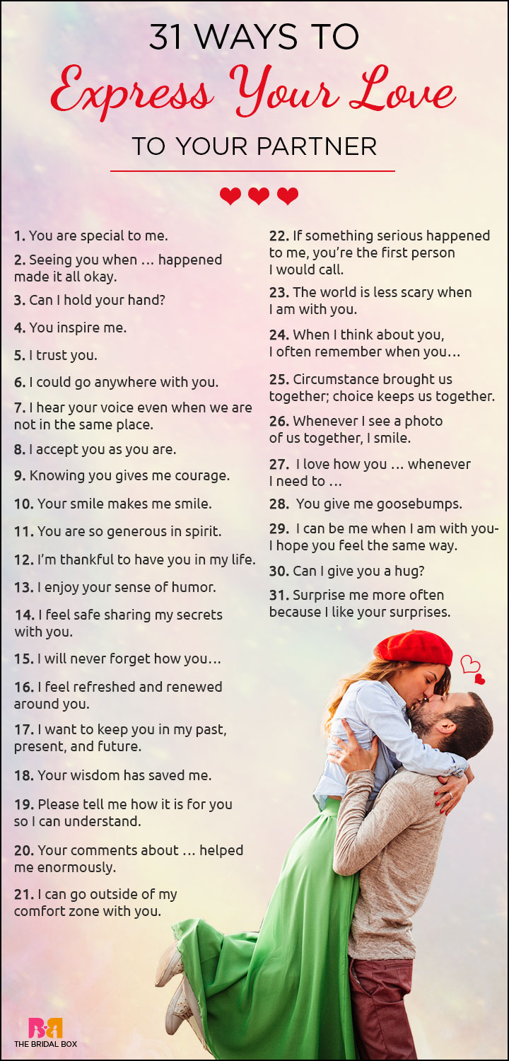 50 Tips On How To Express Love To The One You LOVE The Most