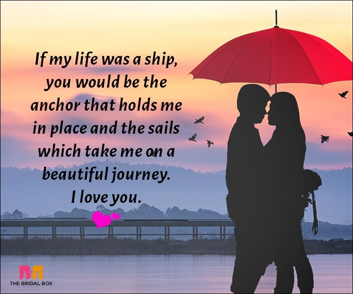 Love Messages For Husband - If My Life Was A Ship