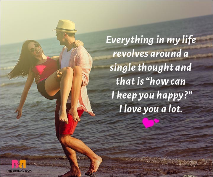 Love Messages For Husband - One Single Thought