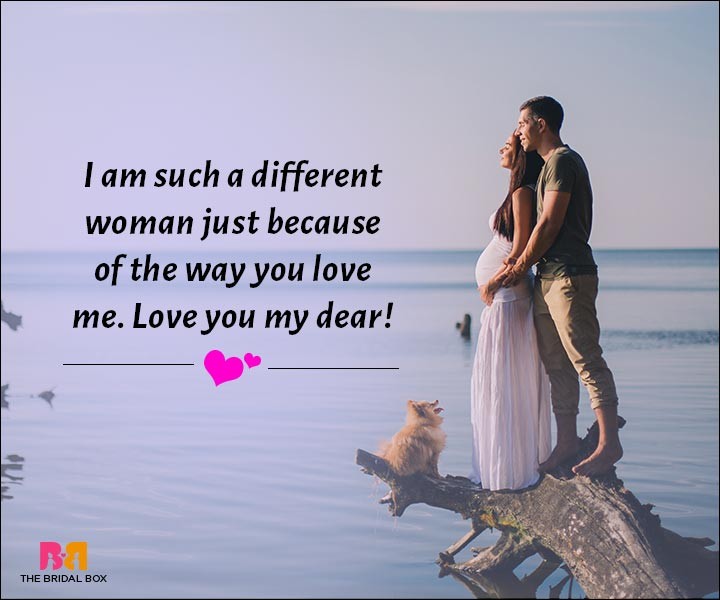 Love Messages For Husband - I'm A Different Woman