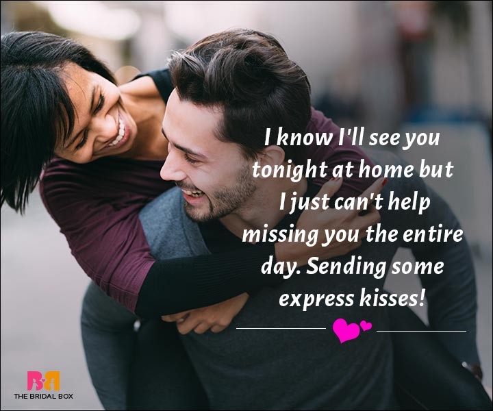 Love Messages For Husband - I Just Can't Help Missing You