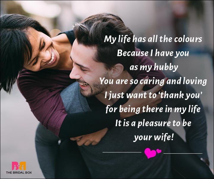 Love Messages For Husband - My Life Has All The Colours