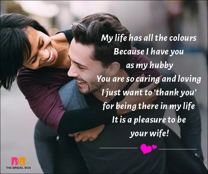 Love Messages For Husband - My Life Has All The Colours