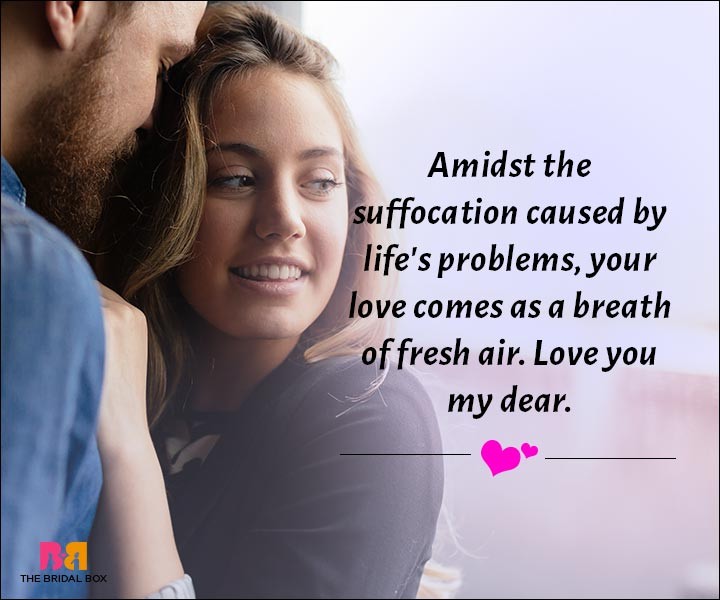 Love Messages For Husband - Your Love Comes As A Breathe Of Fresh Air