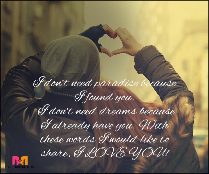 Love Quotes For Wife - Paradise
