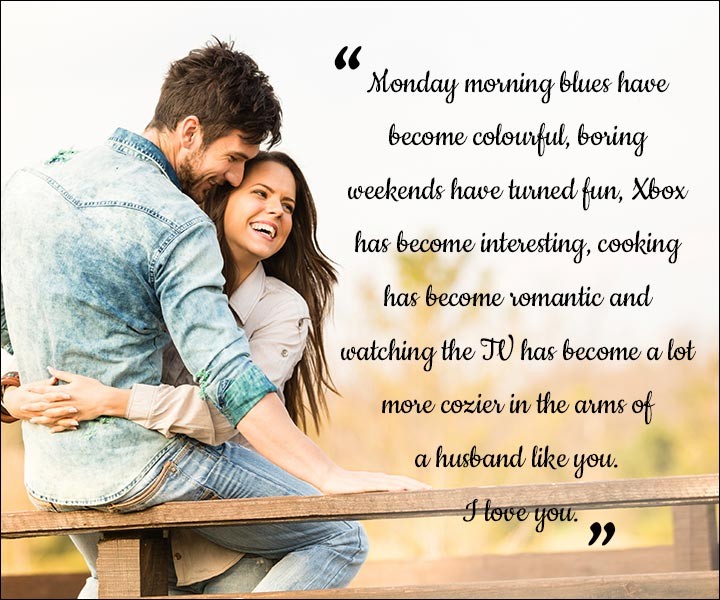 Mushy Love SMS For Husband - The Fun Week 