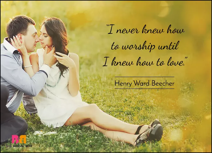 Short Love Quotes - Love Is Religion - Henry Ward Beecher