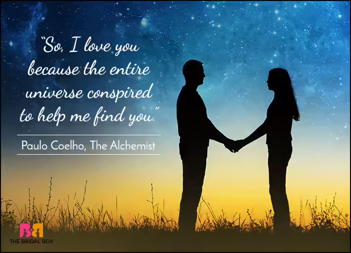 Short Love Quotes - Fate Brought Us Together - Paulo Coelho Short Love Quotes - Fate Brought Us Together - Paulo Coelho