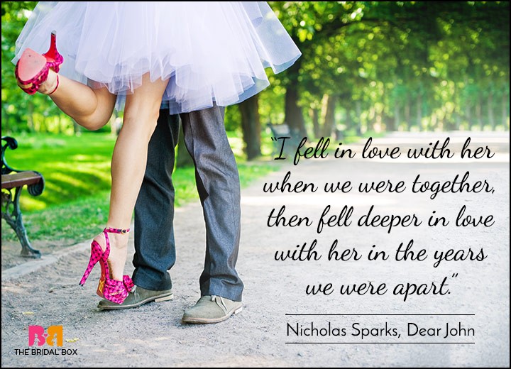 Short Love Quotes - Cause Distance Doesn’t Matter - Nicholas Sparks