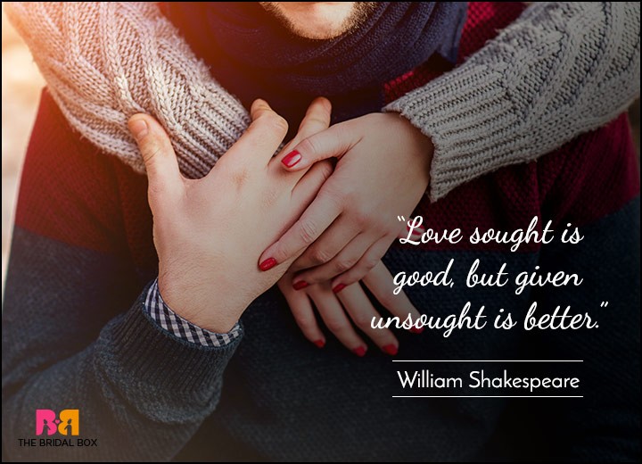 Short Love Quotes - Selfless In Your Love - William Shakespeare