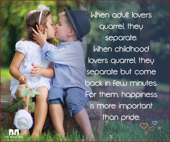 Childhood Love Quotes - Happiness