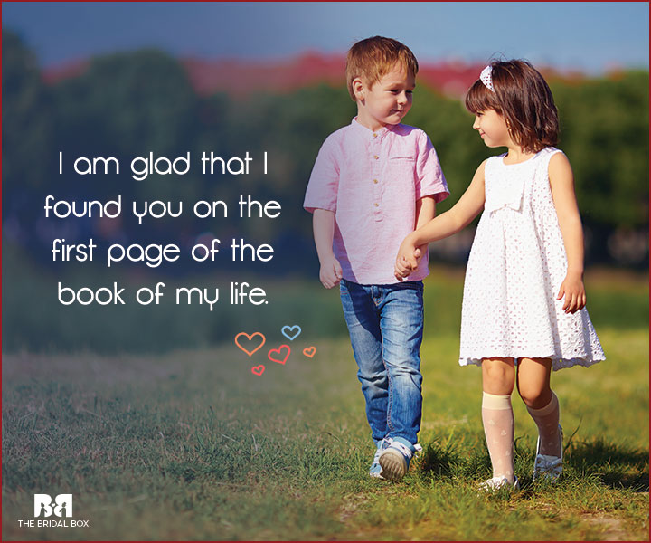 Childhood Love Quotes On The First Page