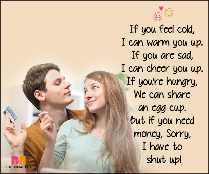 Funny Love Poems - I Have To Shut Up
