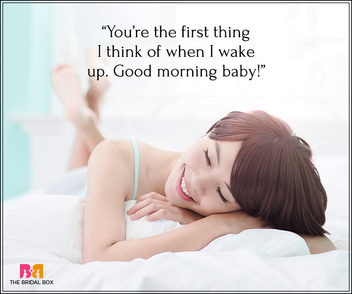 Good Morning Love Messages For Boyfriend - The First Thing