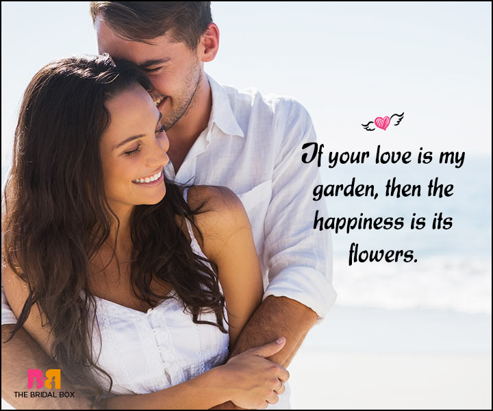 Citations d'amour heureuses - Votre amour Est Mon jardin
