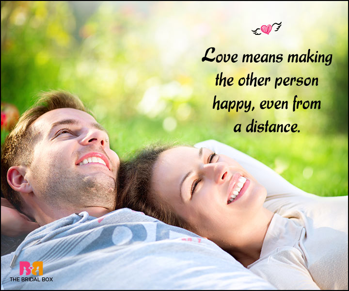 Happy Love Quotes - From A Distance