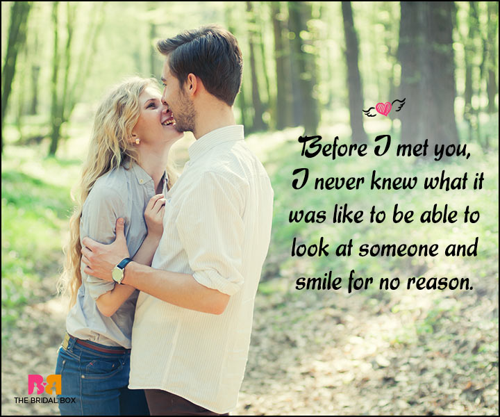 Happy Love Quotes - I Never Knew