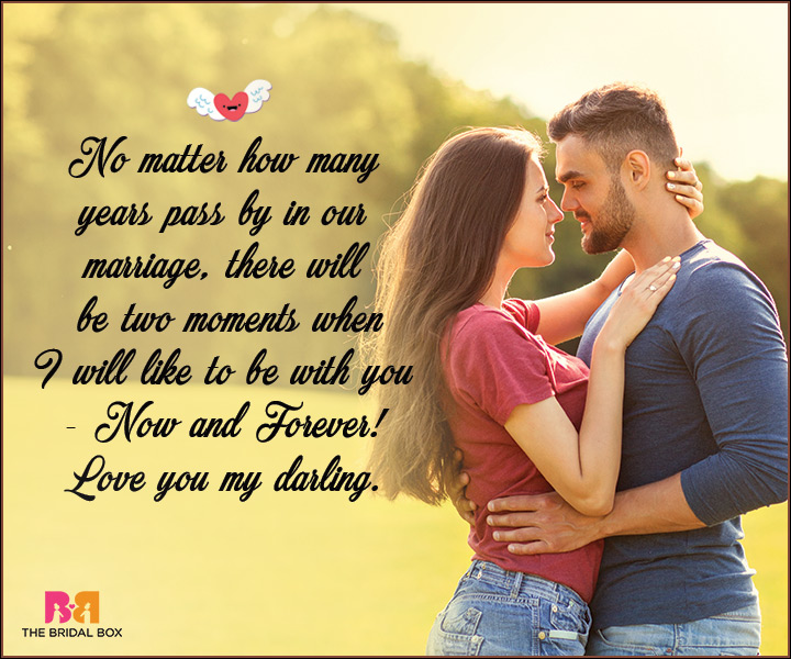I Love You Messages For Wife - Now And Forever