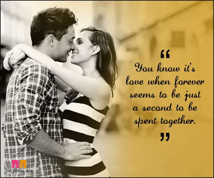 Love Forever Quotes - Just A Second