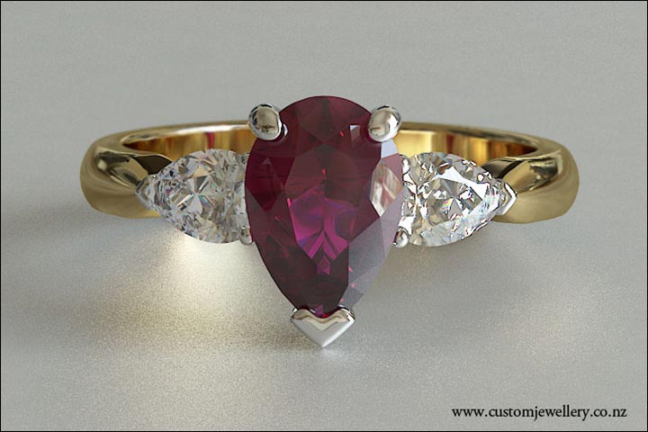 Yellow Gold Engagement Rings - Roses And Rubies