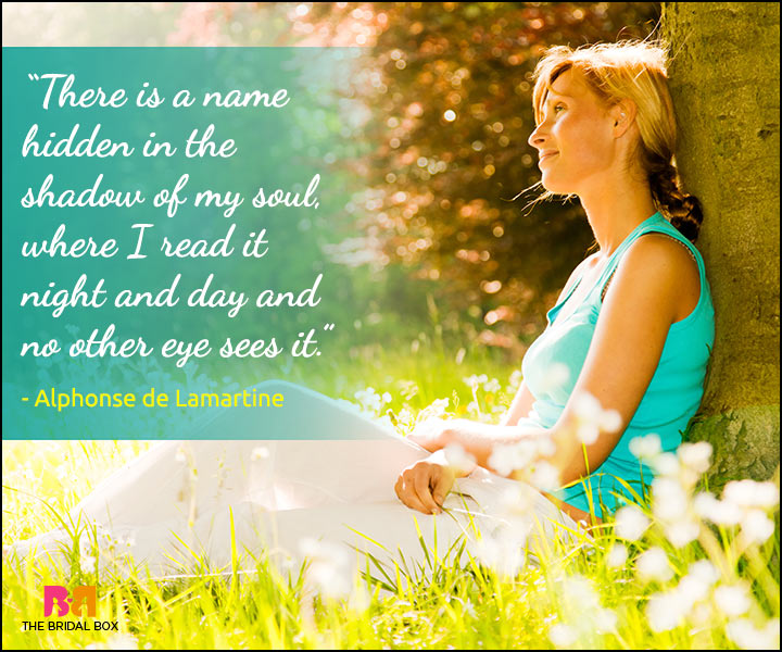 Secret Love Quotes - Alphonse de Lamartine