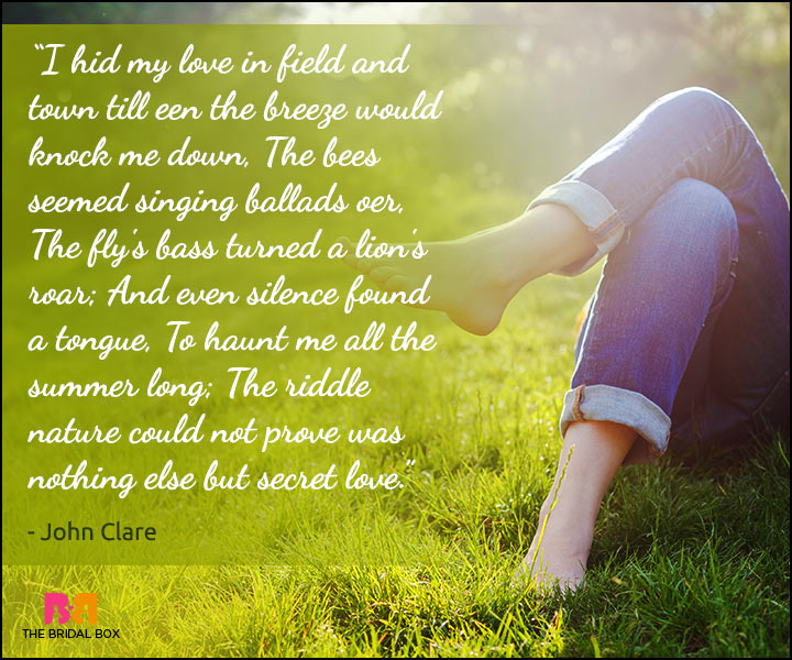 Secret Love Quotes - John Clare