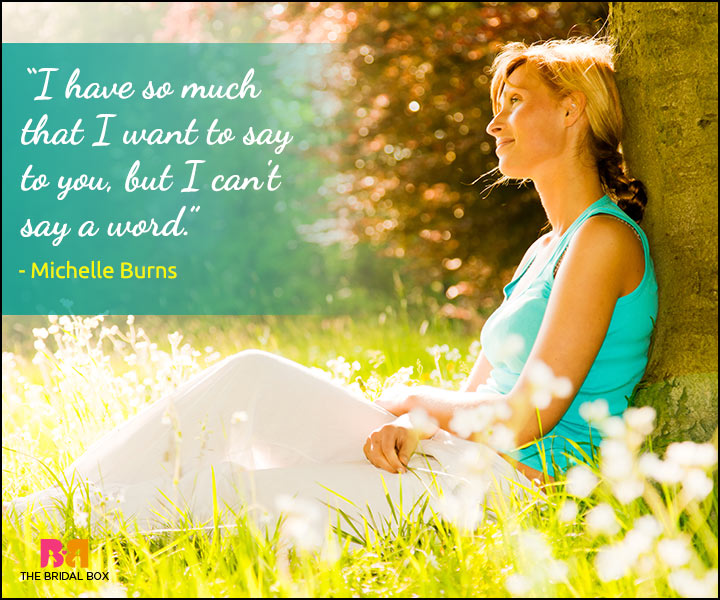 Secret Love Quotes - Michelle Burns