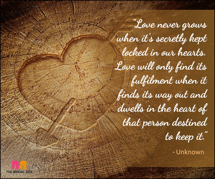 Secret Love Quotes - Unknown Love Truths