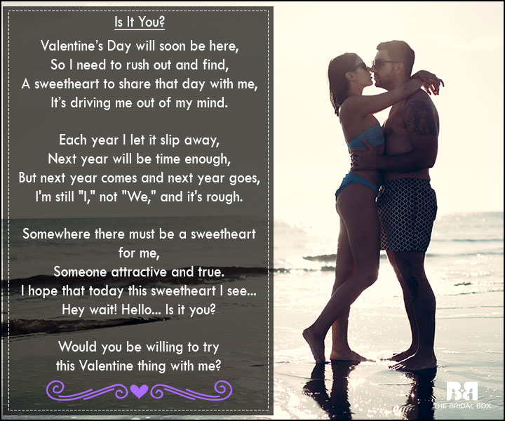 Valentine Love Poems - Would You Be Willing?
