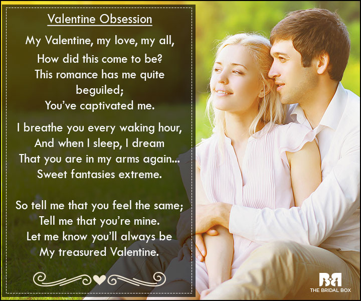 Valentine Love Poems - You've Captivated Me