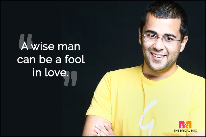 Chetan Bhagat Quotes On Love - Wise Men