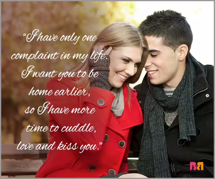 I Love You Messages For Husband - Only One Complaint I Love You Messages For Husband - Only One Complaint