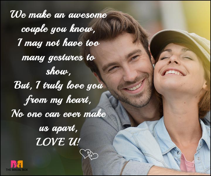 Love SMS - We Make An Awesome Couple