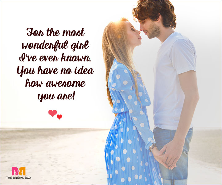 Romantic Love SMS For Girlfriend - The Most Wonderful Girl