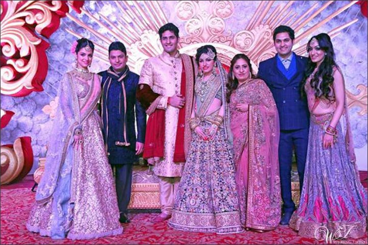 Tulsi Kumar Wedding - Singer Tulsi Kumar And Husband Hitesh Ralhan At Their Sangeet Ceremony With Family 